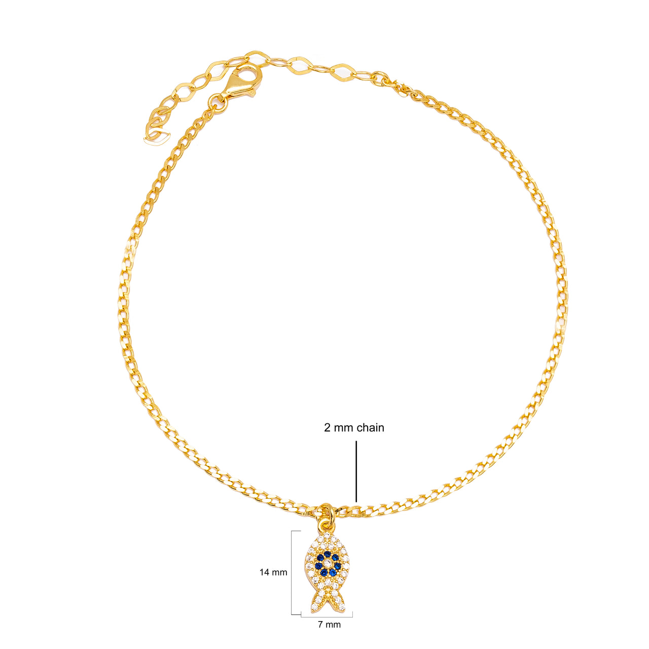 Dainty Fish Anklet