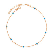 Thumbnail for Blue Beaded Anklet