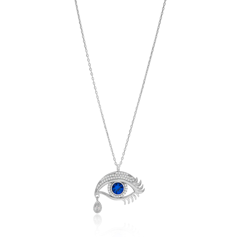Crying eye necklace shop